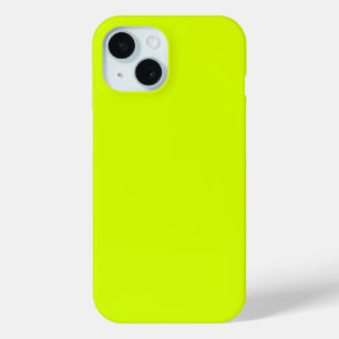 Neon Yellow, High Visibility Chartreuse iPhone 15 Case