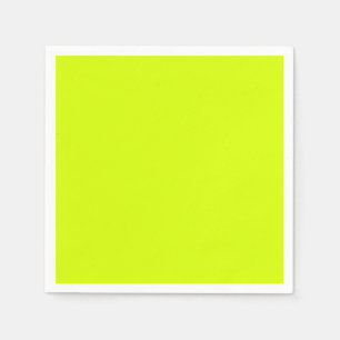 Neon Yellow, High Visibility Chartreuse Napkins