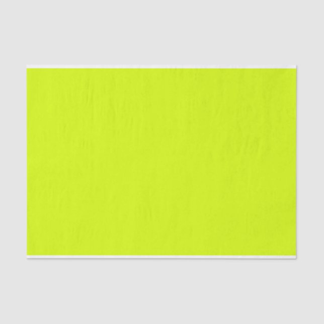 Neon Yellow, High Visibility Chartreuse Tissue Paper (Front)