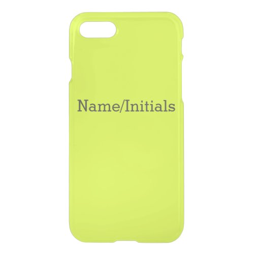 Neon Yellow High Visibility Chartreuse iPhone SE87 Case