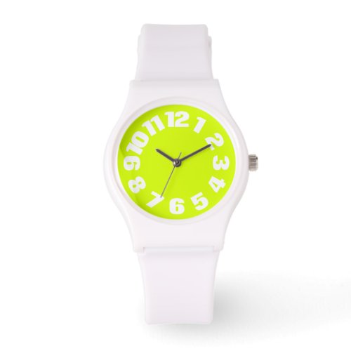 Neon Yellow High Visibility Chartreuse Watch