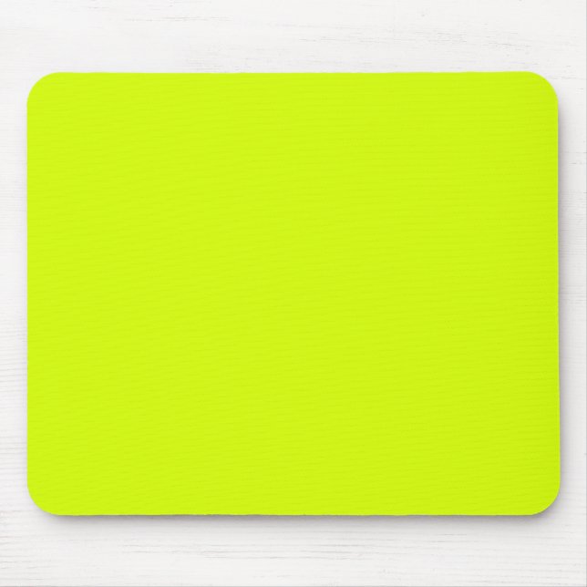 Neon Yellow, High Visibility Mouse Pad (Front)