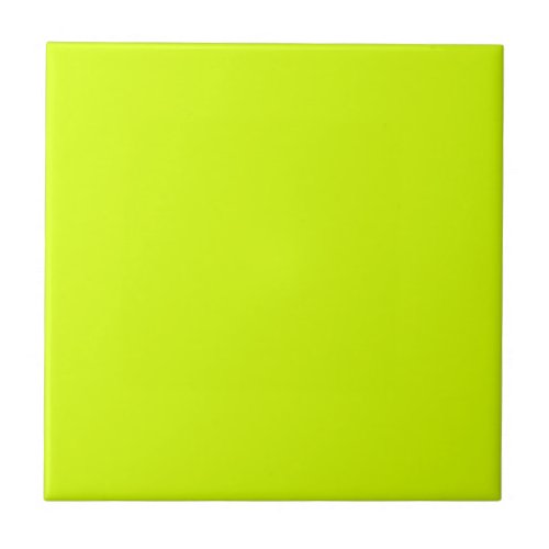 Neon Yellow High Visibility Tile