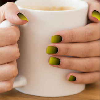 Neon Yellow Ombre Nail Decals