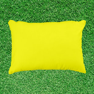 Neon Yellow Solid Color Accent Pillow