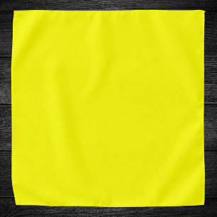 Neon Yellow Solid Color Bandana
