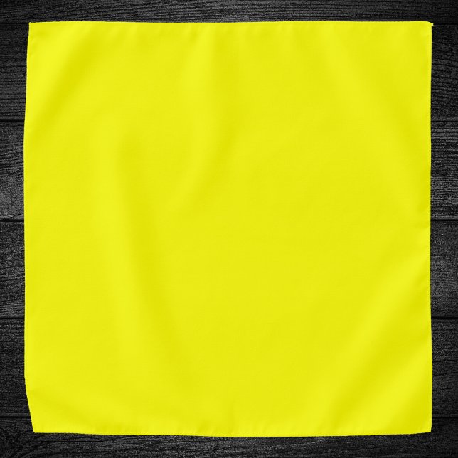 Neon Yellow Solid Color Bandana (Creator Uploaded)