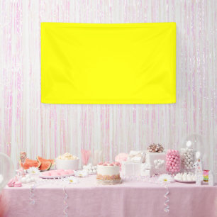Neon Yellow Solid Color Banner