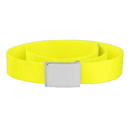 Neon Yellow Solid Color Belt