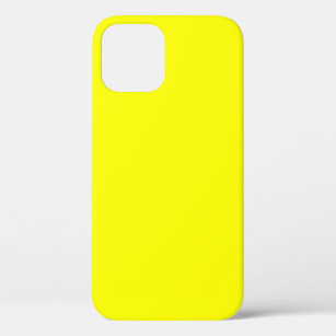Neon Yellow Solid Color iPhone 12 Case