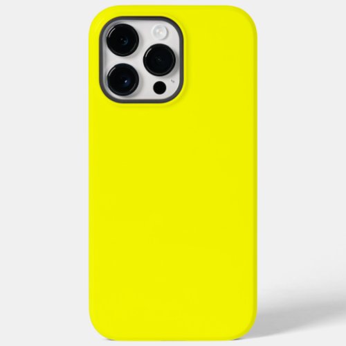 Neon Yellow Solid Color Case_Mate iPhone 14 Pro Max Case