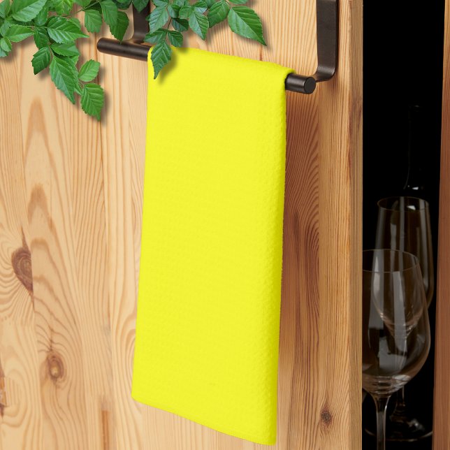 Neon Yellow Solid Color | Classic Kitchen Towel (Creator Uploaded)