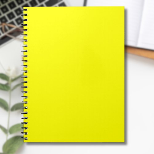 Neon Yellow Solid Color  Classic Notebook