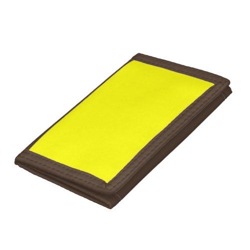 Neon Yellow Solid Color  Classic Trifold Wallet
