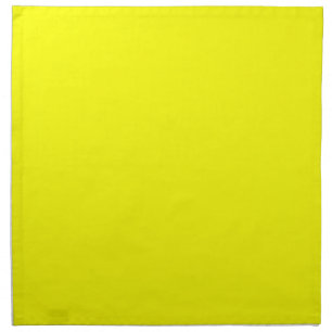 Neon Yellow Solid Color Cloth Napkin