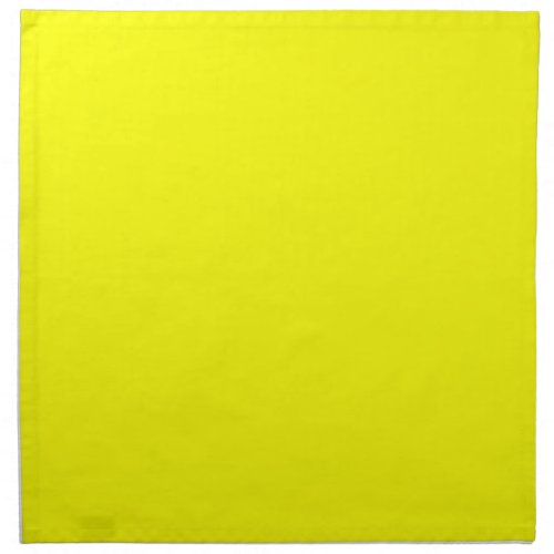 Neon Yellow Solid Color Cloth Napkin