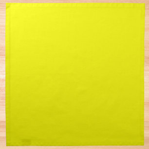 Neon Yellow Solid Color Cloth Napkin