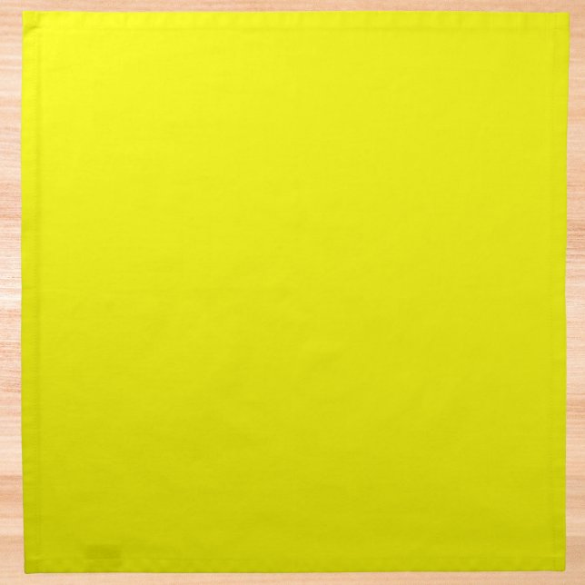 Neon Yellow Solid Color Cloth Napkin (Creator Uploaded)