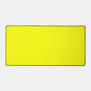 Neon Yellow Solid Color Desk Mat