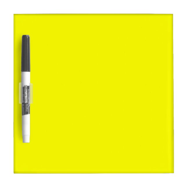 Neon Yellow Solid Color Dry Erase Board (Front)