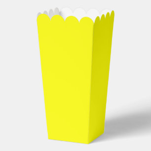 Neon Yellow Solid Color Favor Boxes