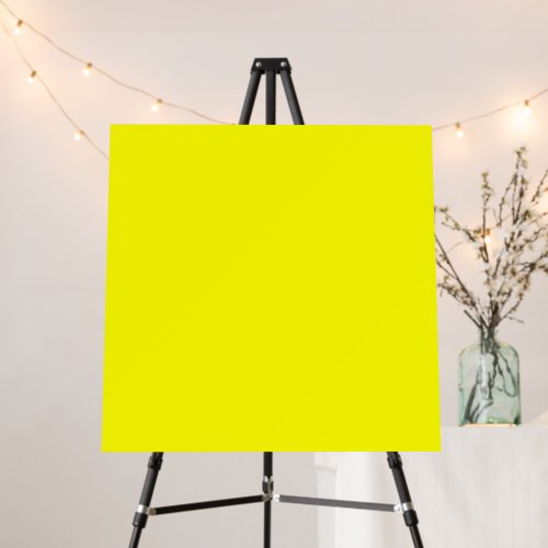 Neon Yellow Solid Color Foam Board