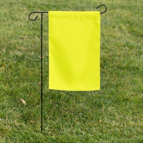 Neon Yellow Solid Color Garden Flag