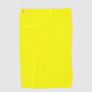 Neon Yellow Solid Color Golf Towel