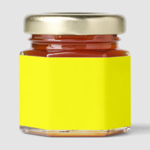 Neon Yellow Solid Color Honey Jar Favors
