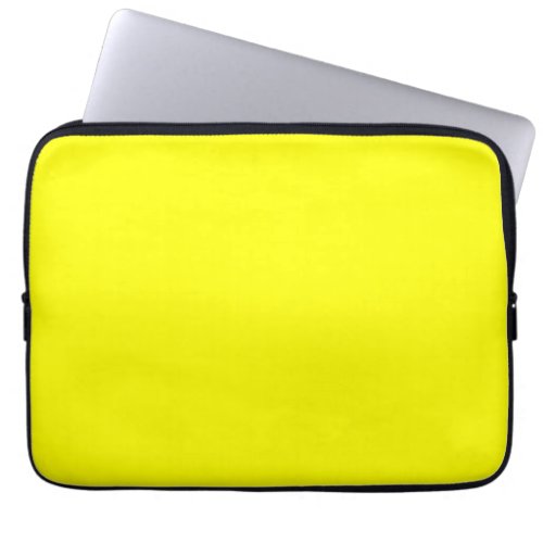 Neon Yellow Solid Color Laptop Sleeve