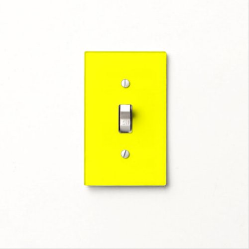 Neon Yellow Solid Color Light Switch Cover