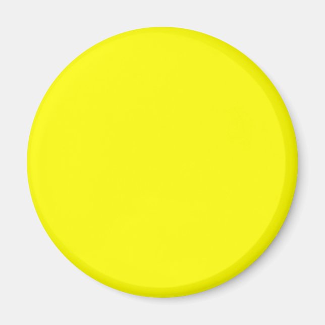 Neon Yellow Solid Color Magnet (Front)