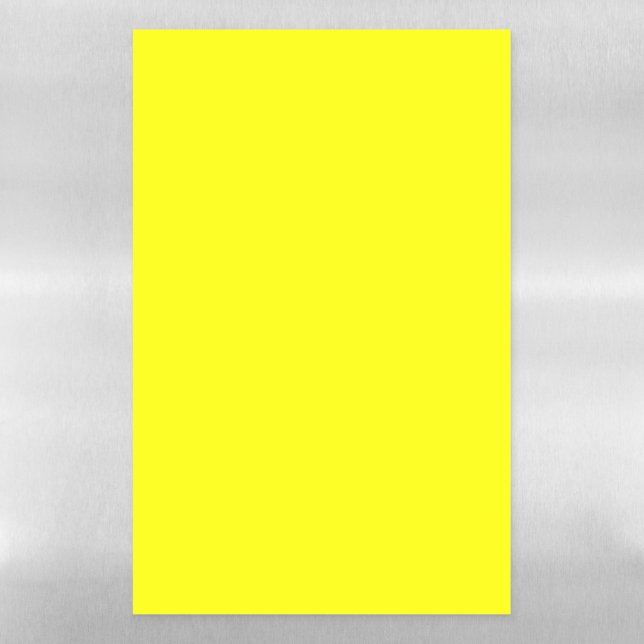 Neon Yellow Solid Color Magnetic Dry Erase Sheet (Vertical)