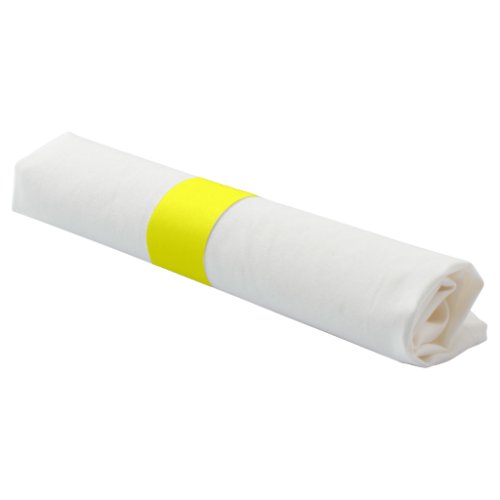 Neon Yellow Solid Color Napkin Bands