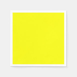 Neon Yellow Solid Color Napkins