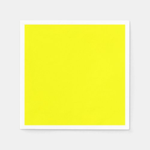 Neon Yellow Solid Color Napkins