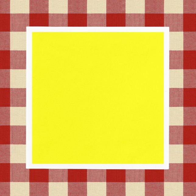 Neon Yellow Solid Color Napkins (Creator Uploaded)