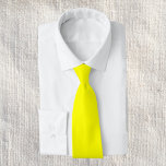 Neon Yellow Solid Color Neck Tie<br><div class="desc">Neon Yellow Solid Color.
A bold and electrifying shade of bright yellow that instantly captures attention. This vivid hue evokes the radiant warmth of sunlight and the cheerful energy of a sunflower in full bloom. This striking yellow adds a fresh and dynamic flair.</div>