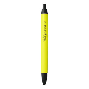 Neon Yellow Solid Color Pen