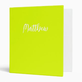 neon yellow solid color -personalized 
