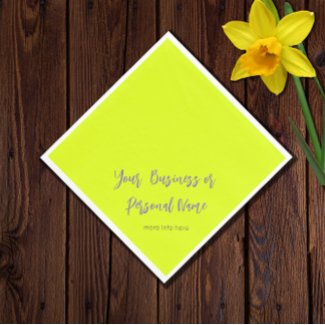 neon  yellow solid color -personalized
