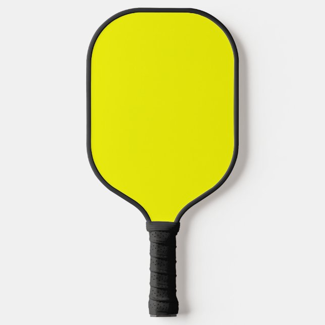 Neon Yellow Solid Color Pickleball Paddle (Front)