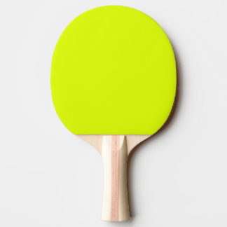 Neon yellow solid color Ping-Pong paddle