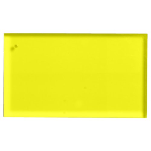 Neon Yellow Solid Color Place Card Holder