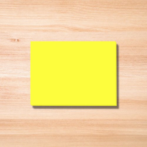 Neon Yellow Solid Color  Post_it Notes