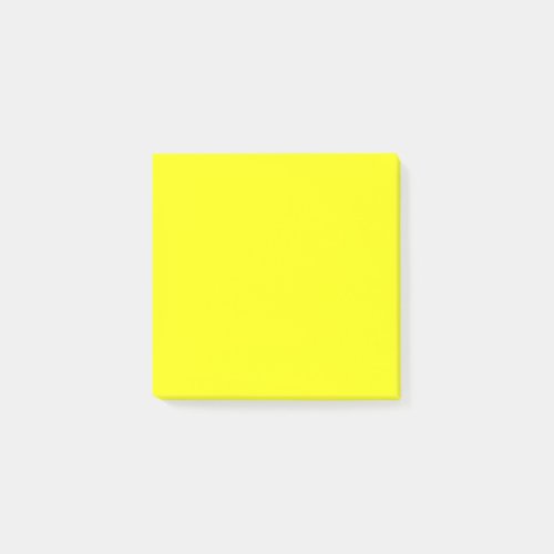 Neon Yellow Solid Color Post_it Notes