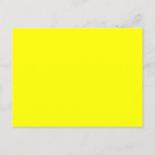 Neon Yellow Solid Color Postcard