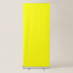 Neon Yellow Solid Color Retractable Banner