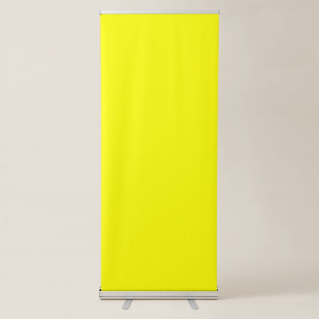 Neon Yellow Solid Color Retractable Banner (Front)