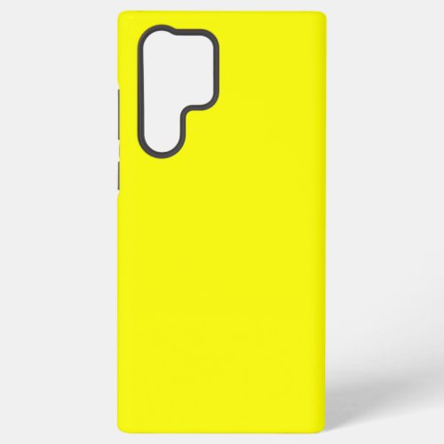 Neon Yellow Solid Color Samsung Galaxy S22 Ultra Case